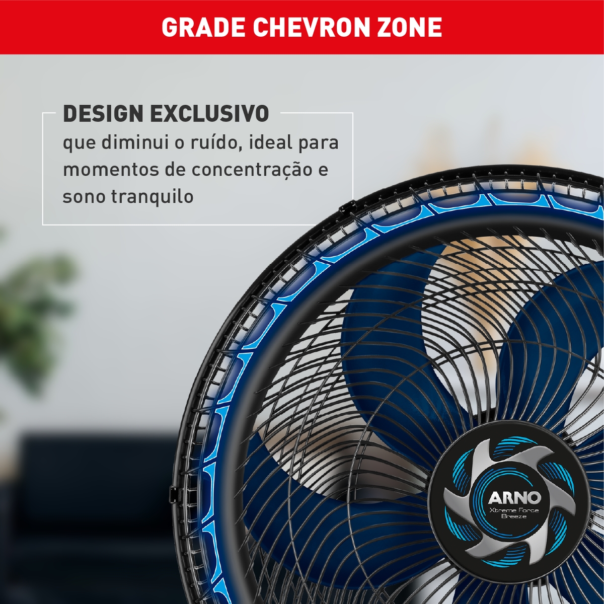Ventilador de Parede 50cm Arno Xtreme Force Breeze, 6 PÁS, 126W VB51