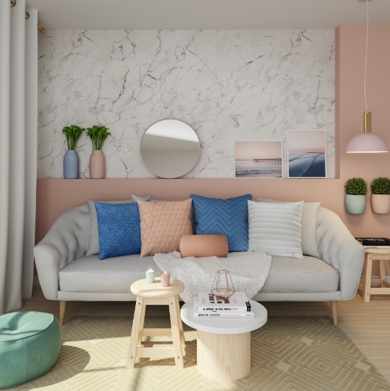 Rosa na pintura interna é ideal para decorações românticas 5 tendências de pintura que vão deixar sua casa um charme