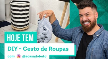 Aprenda o passo a passo de como fazer um cesto de roupas com rodinha