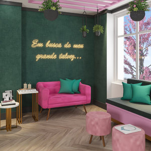 sala-de-estar-com-sofa-rosa