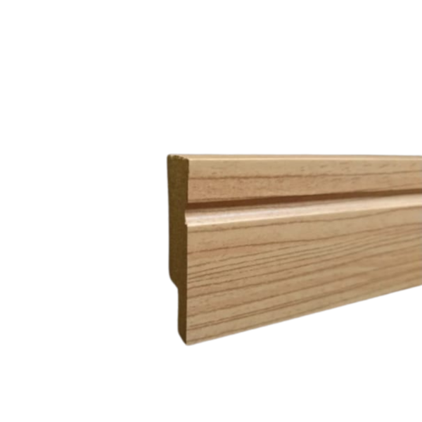 01 Barra - 2,10 Metros De Rodapé 05 Cm Colonial Em Mdf
