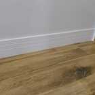 01 Barra - 2,10 Metros De Rodapé 15 Cm Branco Em Mdf