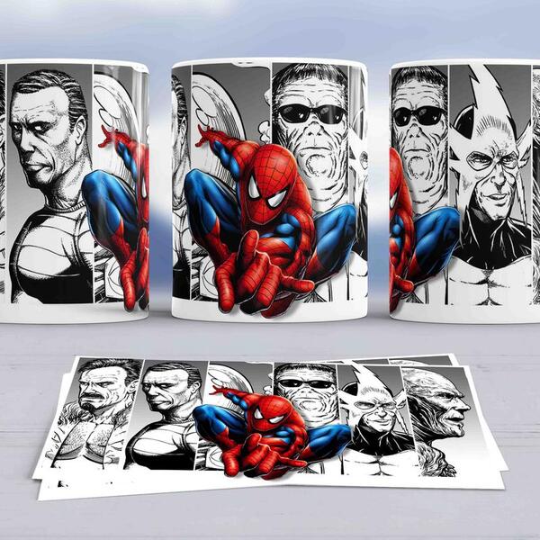 01 Caneca Personalizada Homem Aranha Spider Man Xícara 325ml