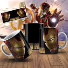 01 Caneca Personalizada Iron Man Homem De Ferro Xícara 325ml