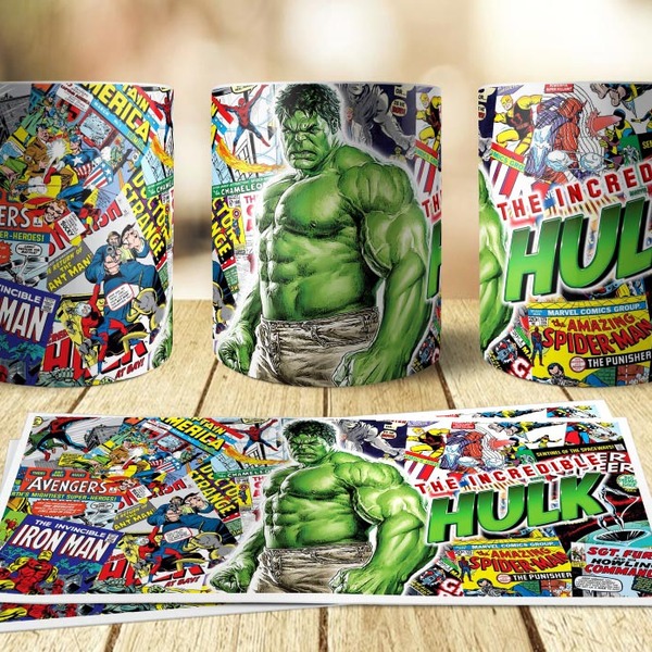 01 Caneca Personalizada O Incrível Hulk Herói Filme Desenho