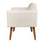 01 Namoradeira E 01 Poltrona Marisa Suede Bege