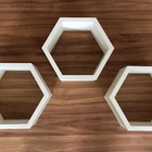 01 Nicho Tipo Colmeia Hexagonal Branco Para Decoração Quartos