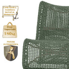 01 Poltrona Texas Em Alumínio Corda Náutica Pintura Fendi Tra