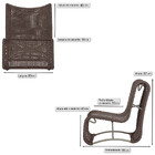 01 Poltrona Texas Em Alumínio Corda Náutica Pintura Fendi Tra