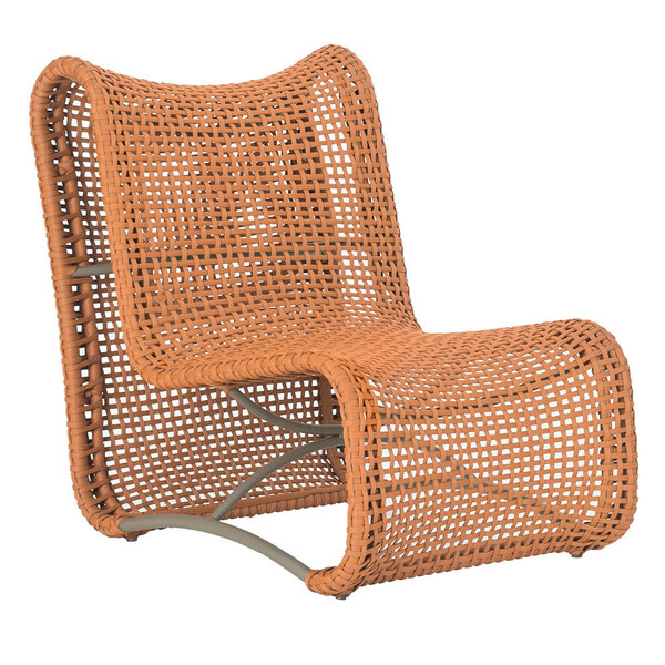 01 Poltrona Texas Em Alumínio Corda Náutica Pintura Fendi Tra