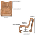 01 Poltrona Texas Em Alumínio Corda Náutica Pintura Fendi Tra