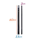 01 Trilho Eletrificado Preto 60cm + 3 Spots Branco Frio12w St