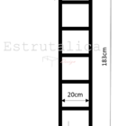 02 Bases Para Estante Steel Bookcase Style Estrutálica