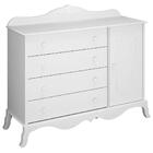 02 Berços Americano Com Capitonê E Cômoda Infantil Realeza Br