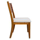 02 Cadeiras De Jantar Beatriz Em Madeira Maciça Assento Estof