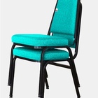 02 Cadeiras Empilhável Para Hotelaria Linha Hotel Jersey Verde