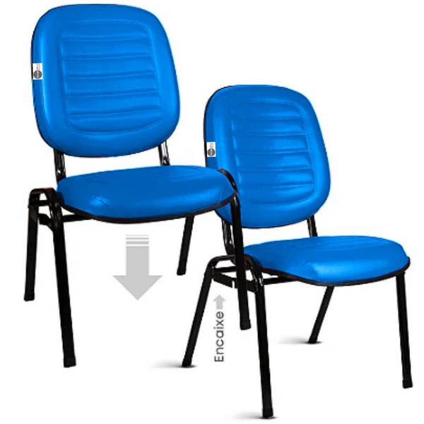 02 Cadeiras Empilhável Para Igrejas Evangélicas Linha Holy Az