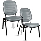 02 Cadeiras Empilhável Para Igrejas Evangélicas Linha Holy Ci