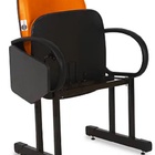 02 Cadeiras Escolar Para Auditório E Escolas Com Prancheta Li