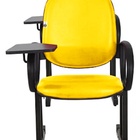 02 Cadeiras Escolar Para Auditório E Escolas Com Prancheta Li