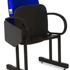 02 Cadeiras Escolar Para Auditório E Escolas Com Prancheta Li