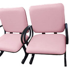 02 Cadeiras Para Escritório Para Obesos Até 250kg Rosa