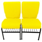 02 Cadeiras Para Igrejas C/ Porta Biblía E Porta Cálice Amare