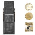 02 Espreguiçadeiras Reclinável Catar Marrom Corda Náutica Tra