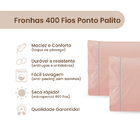 02 Fronhas Avulsas Percal 400 Fios Com Ponto Palito Casen