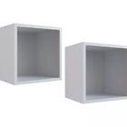 02 Nichos De Parede Cubo 30x30 Favo De Mel Fm020 Completa Mov