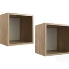 02 Nichos De Parede Cubo 30x30 Favo De Mel Fm020 Completa Mov