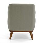 02 Poltronas Caramelo Com Base Madeira Maciça Berenice