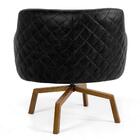 02 Poltronas Jade Ka C416 Corano Tressê Linho Cinza Escuro