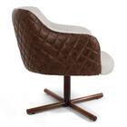 02 Poltronas Jade Xis C-107 Corano Tressê Linho Bege