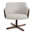 02 Poltronas Jade Xis C-107 Corano Tressê Linho Bege