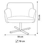 02 Poltronas Jade Xis C-107 Corano Tressê Linho Bege
