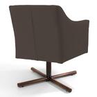 02 Poltronas Lila Xis B-261 Veludo Marrom