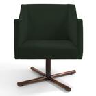 02 Poltronas Lila Xis B-303 Veludo Verde Musgo