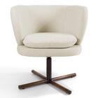 02 Poltronas Melissa Xis B-309 Veludo Bege