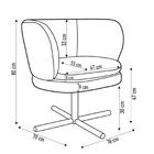 02 Poltronas Melissa Xis B-309 Veludo Bege
