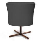 02 Poltronas Olivia Xis C-416 Linho Cinza Escuro