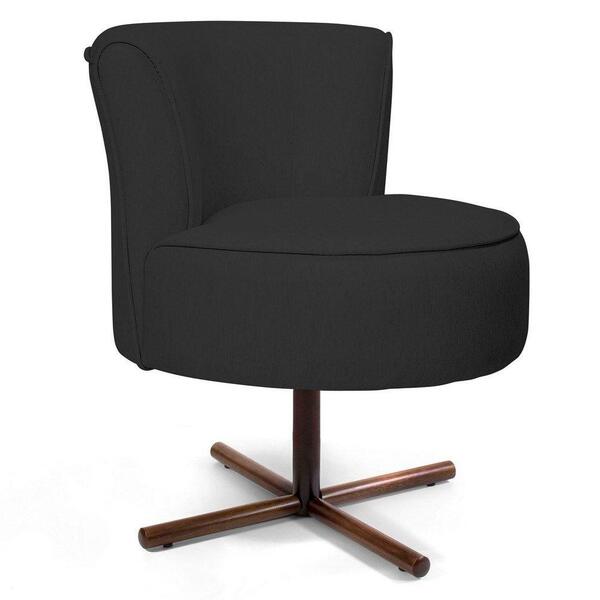 02 Poltronas Olivia Xis C-465 Linho Chumbo