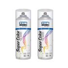 02 Verniz Spray Para Pintura, Madeira, Artesanato 350ml Brilh