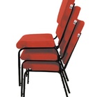 03 Cadeiras Empilhável Para Igrejas Evangélicas Linha Church