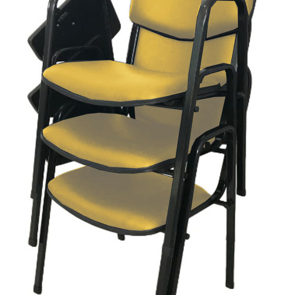 03 Cadeiras Escolar Universitária Linha Hotel Auditório Amare