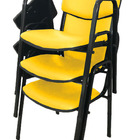 03 Cadeiras Escolar Universitária Linha Hotel Auditório Amare