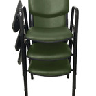 03 Cadeiras Escolar Universitária Linha Hotel Auditório Verde