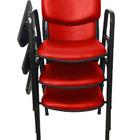 03 Cadeiras Escolar Universitária Linha Hotel Auditório Verme