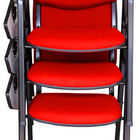 03 Cadeiras Escolar Universitária Linha Hotel Auditório Verme