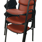 03 Cadeiras Escolar Universitária Linha Hotel Auditório Verme